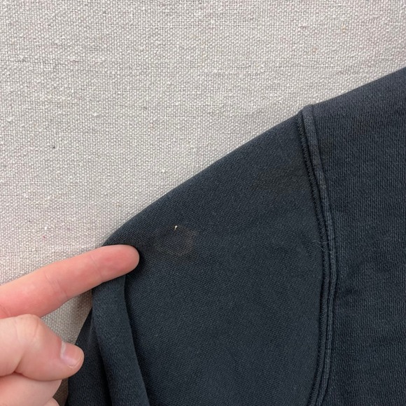 Nike Mens Just Do It Full Zip Hoodie Black Orange Patch BV5080-010 Medium - Picture 8 of 9